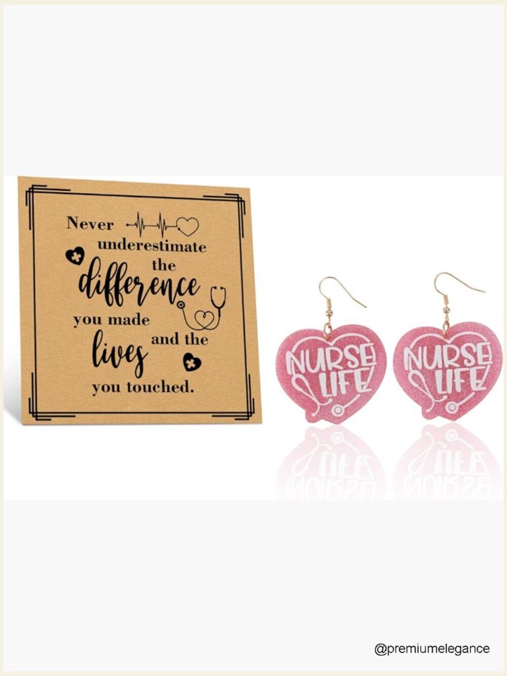 Acrylic Drop Dangle Earrings Nurse Gifts Women Appreciation Jewelry